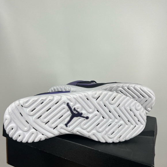 Nike Air Jordan 1 High React Black Court purple retro Size 11.5 - Picture 4 of 5